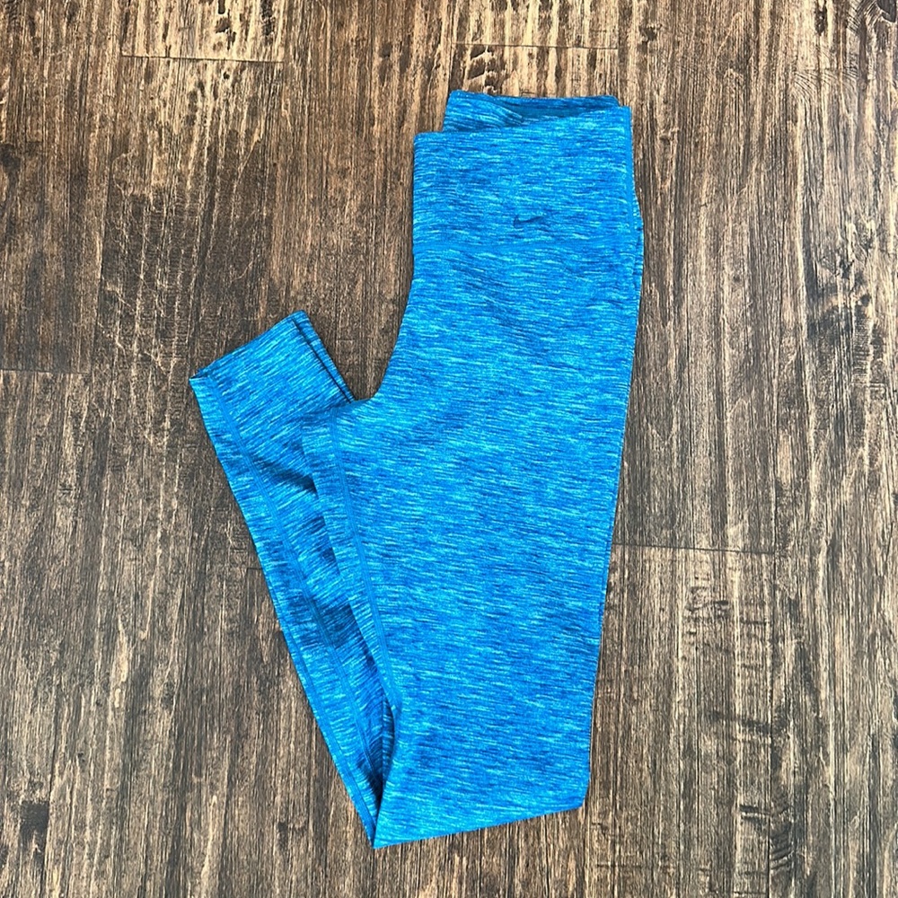 🔥 Nike women one luxe performance tights heather blue CD5915-432 06 SMALL $90